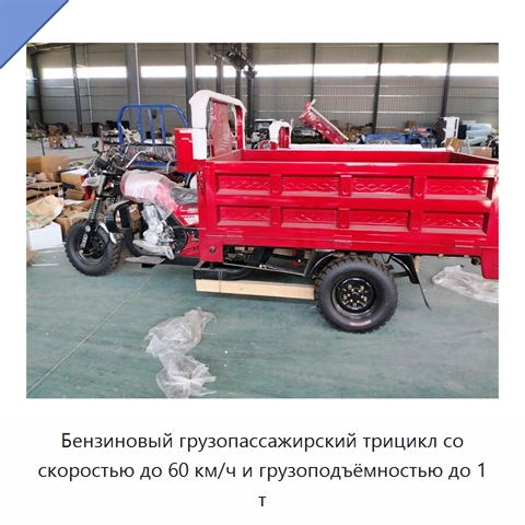 Бензиновый грузопассажирский трицикл со скоростью до 60 км/ч и грузоподъёмностью до 1 т
