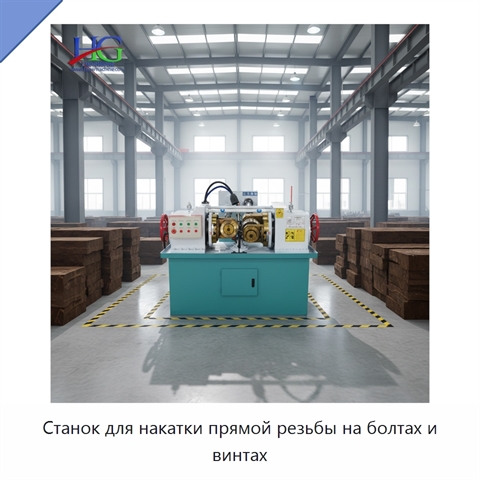 Станок для накатки прямой резьбы на болтах и винтах