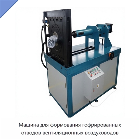 Машина для формования гофрированных отводов вентиляционных воздуховодов