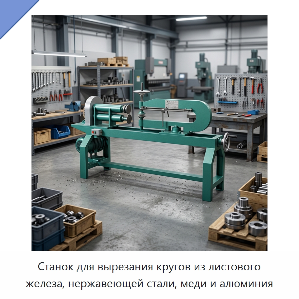 Станок для вырезания кругов из листового железа, нержавеющей стали, меди и алюминия — Специальное оборудование для металлообработки и металлургии
