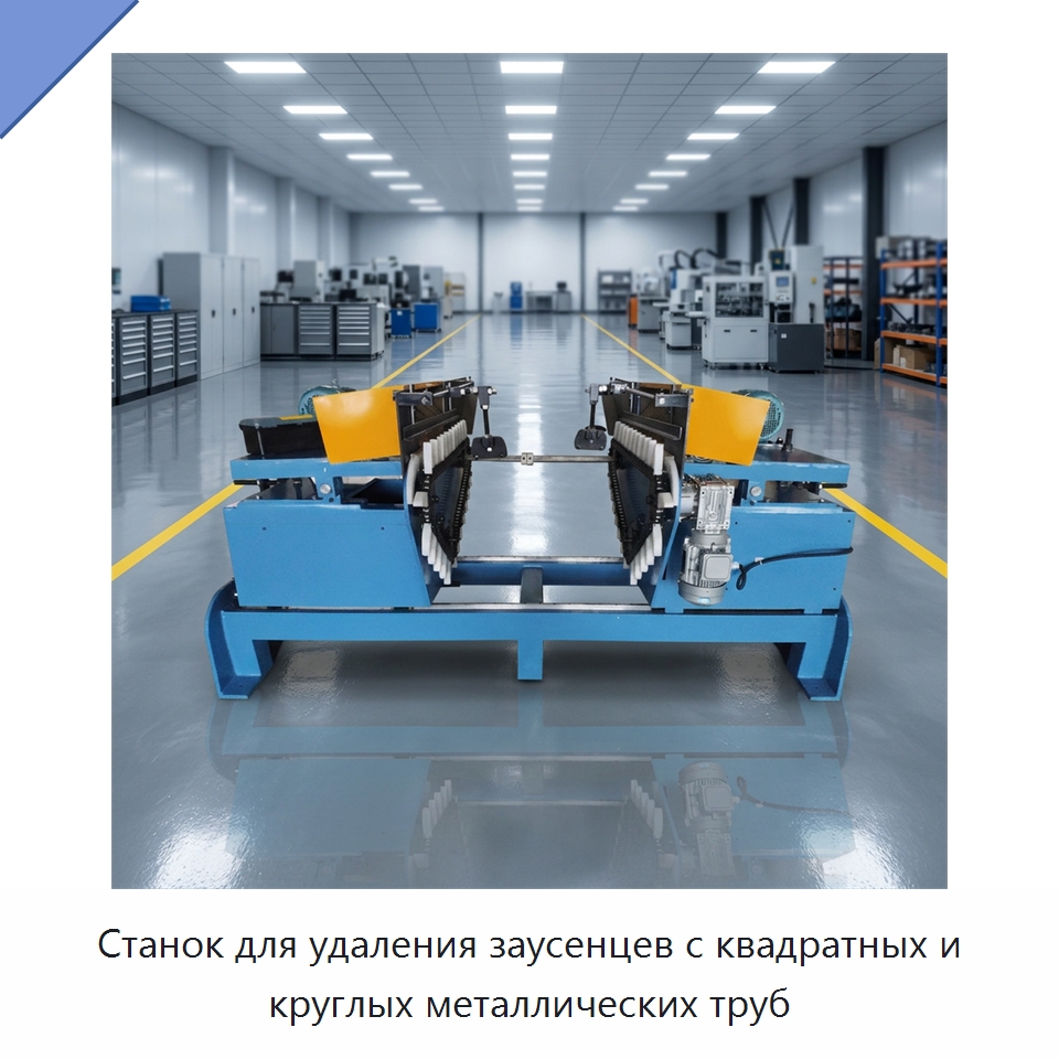 Станок для удаления заусенцев с квадратных и круглых металлических труб — Полировальные станки по металлу