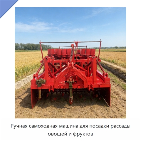 Ручная самоходная машина для посадки рассады овощей и фруктов