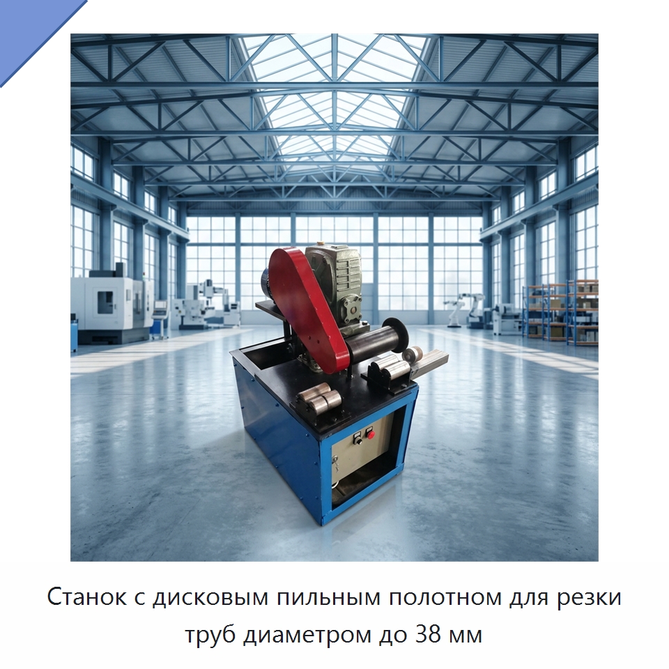 Станок с дисковым пильным полотном для резки труб диаметром до 38 мм — Станки для обработки труб