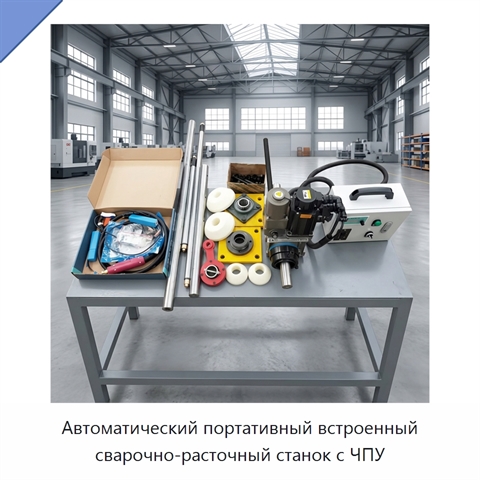 Автоматический встроенный сварочно-расточный станок с ЧПУ для обслуживания строительной техники