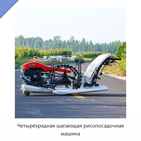 Четырёхрядная шагающая рисопосадочная машина