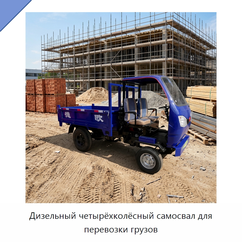Дизельный четырёхколёсный самосвал для перевозки грузов — Промышленное оборудование