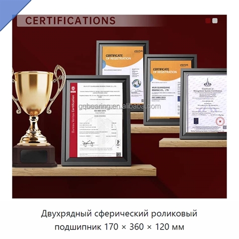 Двухрядный сферический роликовый подшипник 170 × 360 × 120 мм