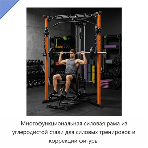 Многофункциональная силовая рама из углеродистой стали для силовых тренировок и коррекции фигуры