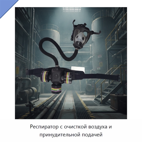 Респиратор с очисткой воздуха и принудительной подачей