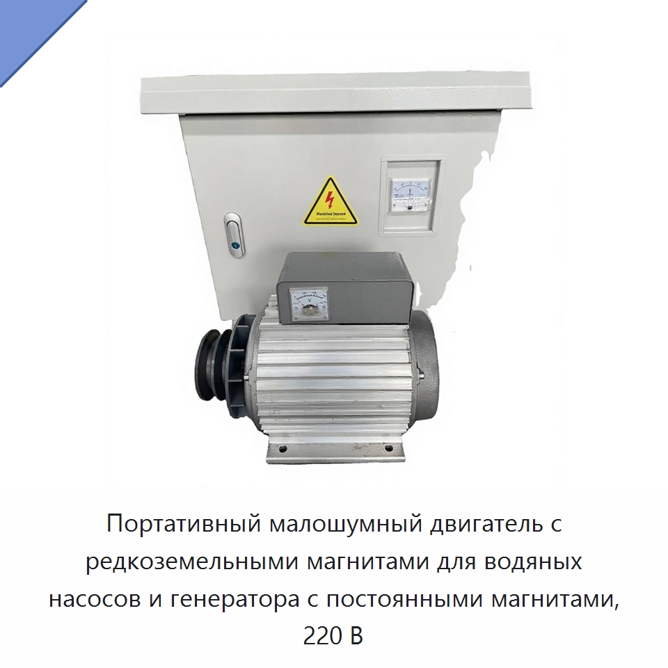 Портативный малошумный двигатель с редкоземельными магнитами для водяных насосов и генератора с постоянными магнитами, 220 В — Дизельные генераторы