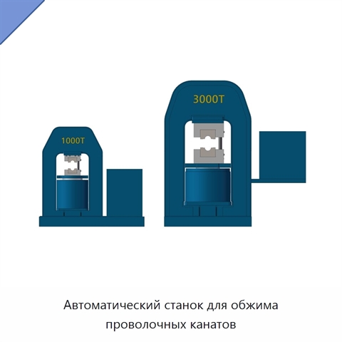 Автоматический станок для обжима проволочных канатов