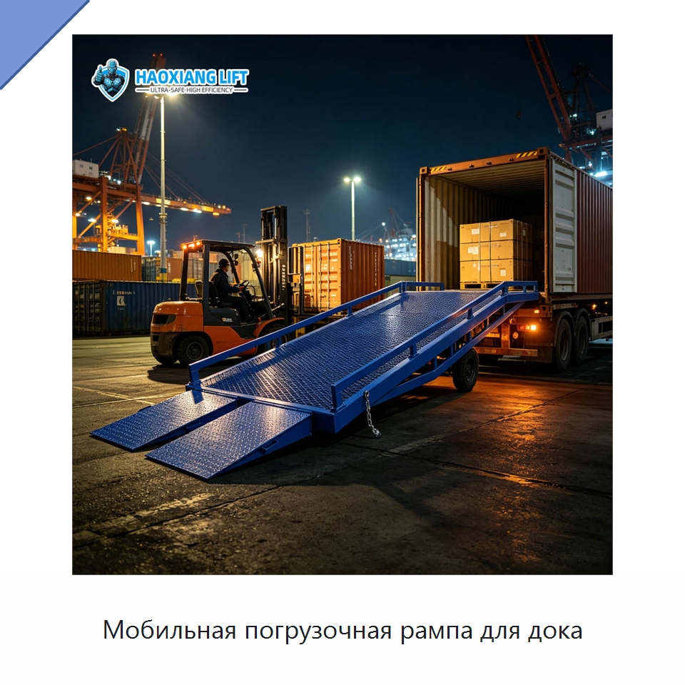 Мобильная погрузочная рампа для дока — Подъемные столы