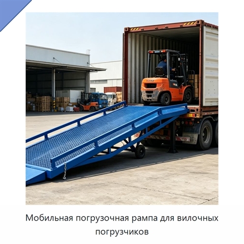 Мобильная погрузочная рампа для вилочных погрузчиков