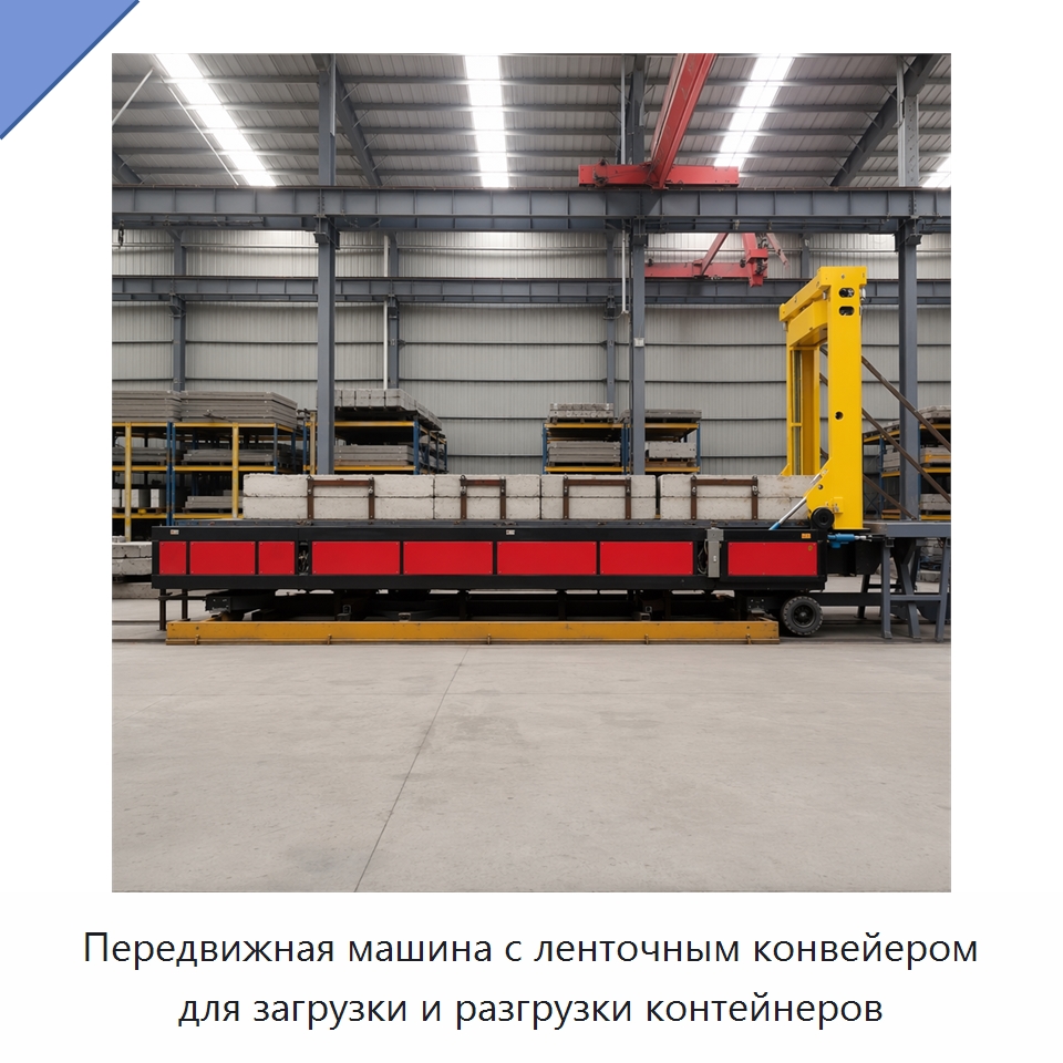 Передвижная машина с ленточным конвейером для загрузки и разгрузки контейнеров — Комплектующие для подъемно-транспортного оборудования