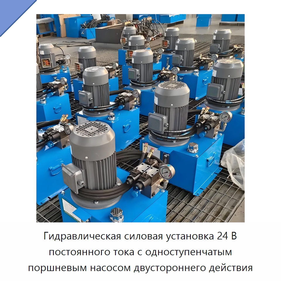 Гидравлическая силовая установка 24 В постоянного тока с одноступенчатым поршневым насосом двустороннего действия — Гидронасосы