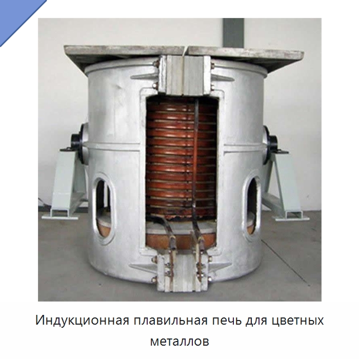 Индукционная плавильная печь для цветных металлов — Промышленные печи