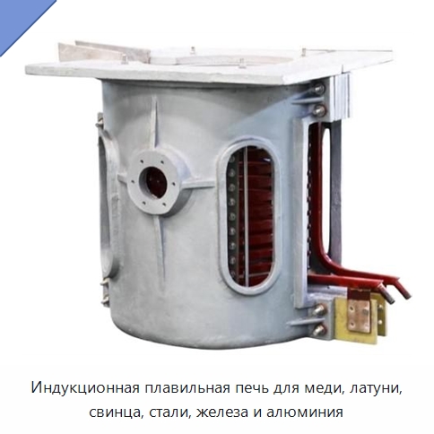 Индукционная плавильная печь для меди, латуни, свинца, стали, железа и алюминия — Промышленные печи