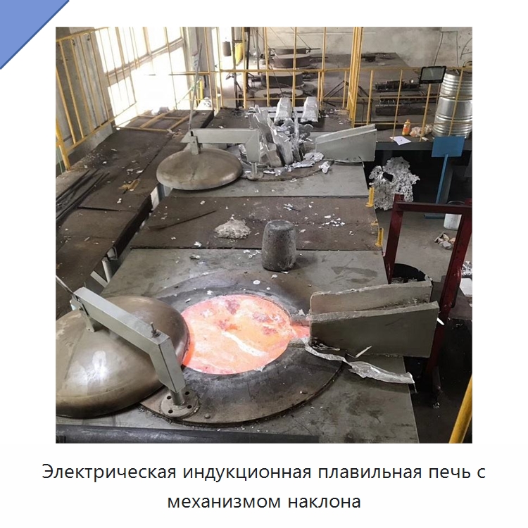 Электрическая индукционная плавильная печь с механизмом наклона — Промышленные печи