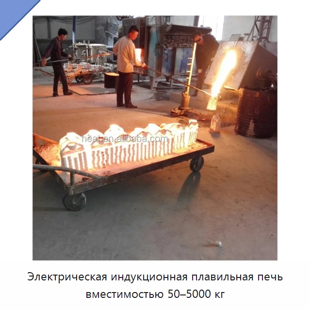 Электрическая индукционная плавильная печь вместимостью 50–5000 кг — Промышленные печи