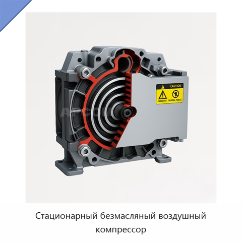 Стационарный безмасляный воздушный компрессор