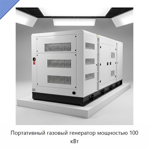 Портативный газовый генератор мощностью 100 кВт