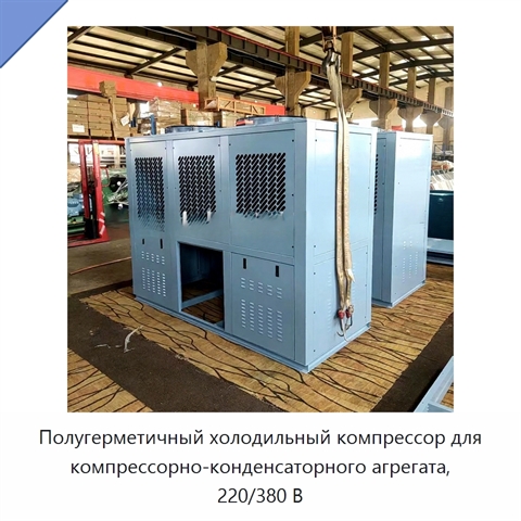 Полугерметичный холодильный компрессор для компрессорно-конденсаторного агрегата, 220/380 В