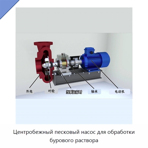 Центробежный песковый насос для обработки бурового раствора