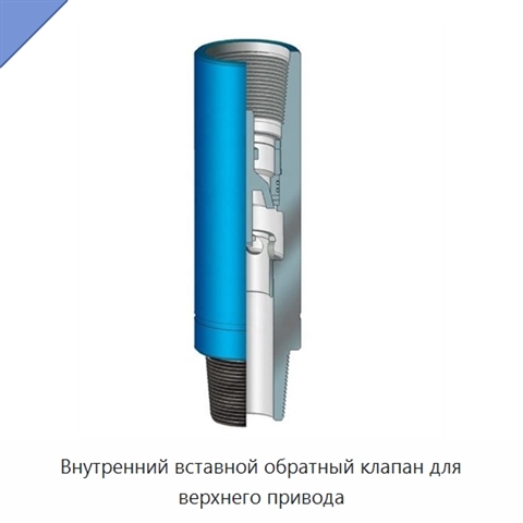 Внутренний вставной обратный клапан для верхнего привода