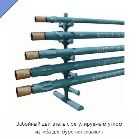 Забойный двигатель с регулируемым углом изгиба для бурения скважин