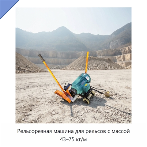 Рельсорезная машина для рельсов с массой 43–75 кг/м
