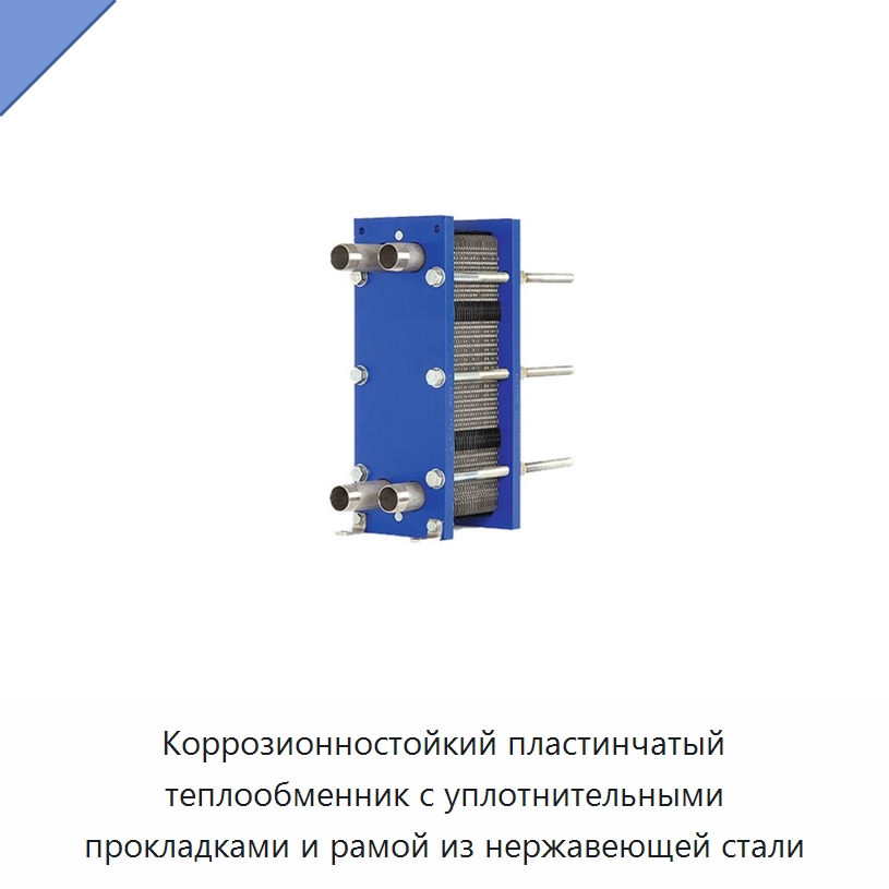 Коррозионностойкий пластинчатый теплообменник с уплотнительными прокладками и рамой из нержавеющей стали — Теплообменники