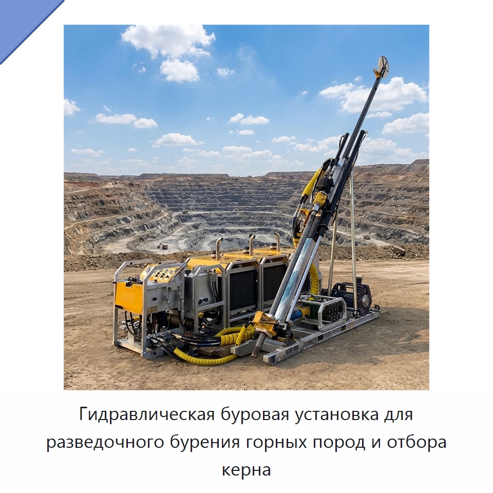 Гидравлическая буровая установка для разведочного бурения горных пород и отбора керна — Горнодобывающее оборудование