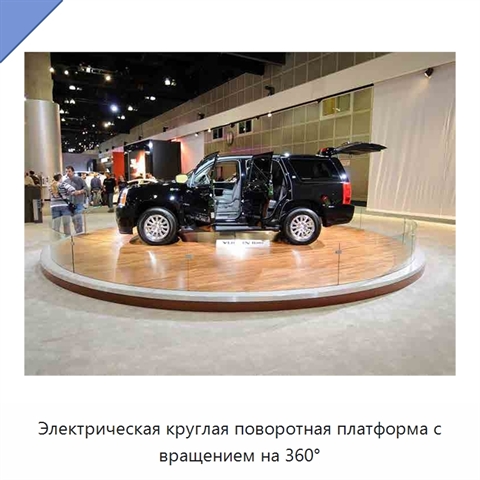 Электрическая круглая поворотная платформа с вращением на 360°