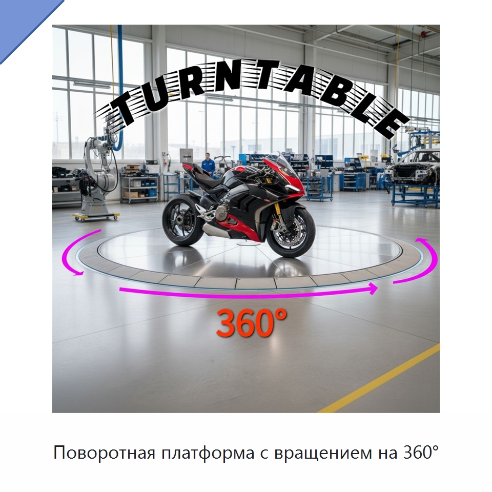 Поворотная платформа с вращением на 360° — Подъемные столы