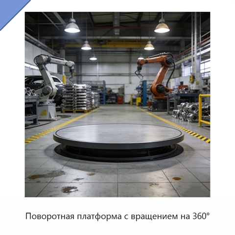 Поворотная платформа с вращением на 360°