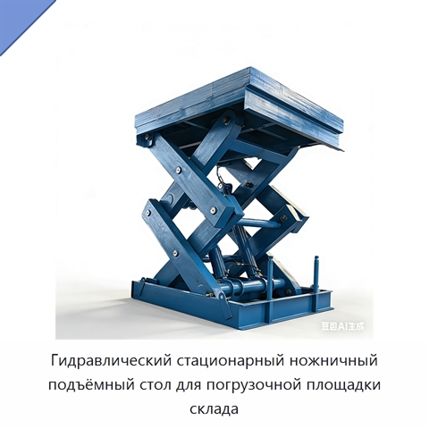 Гидравлический стационарный ножничный подъёмный стол для погрузочной площадки склада