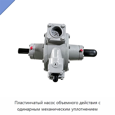 Пластинчатый насос объемного действия с одинарным механическим уплотнением