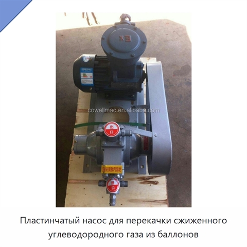 Пластинчатый насос для перекачки сжиженного углеводородного газа из баллонов