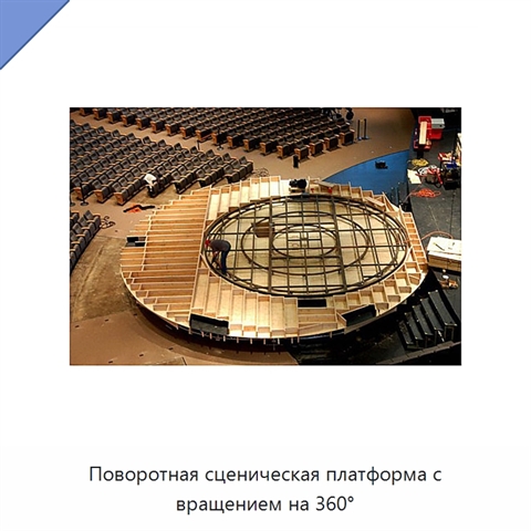 Поворотная сценическая платформа с вращением на 360°