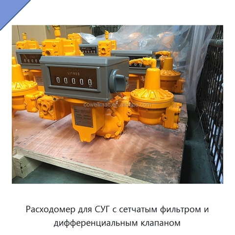 Расходомер для СУГ с сетчатым фильтром и дифференциальным клапаном