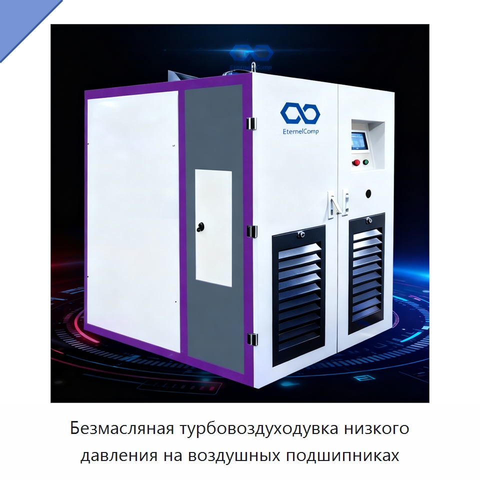 Безмасляная турбовоздуходувка низкого давления на воздушных подшипниках — Промышленное оборудование