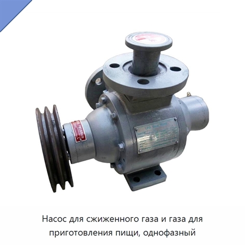 Насос для сжиженного газа и газа для приготовления пищи, однофазный