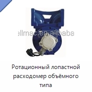 Ротационный лопастной расходомер объёмного типа