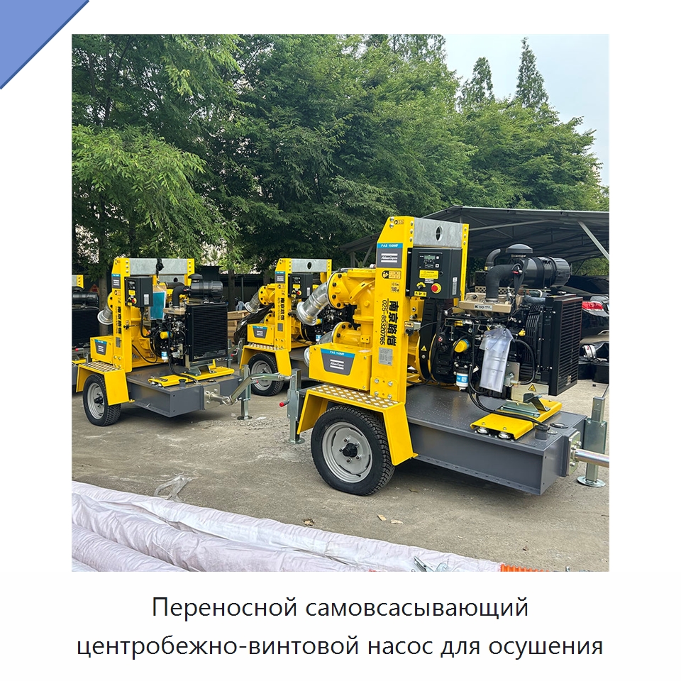 Переносной самовсасывающий центробежно-винтовой насос для осушения — Запчасти для промышленных компрессоров
