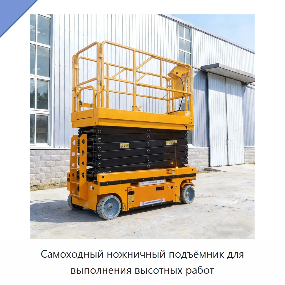 Самоходный ножничный подъёмник для выполнения высотных работ — Подъемные столы