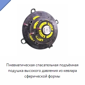 Пневматическая спасательная подъёмная подушка высокого давления из кевлара сферической формы