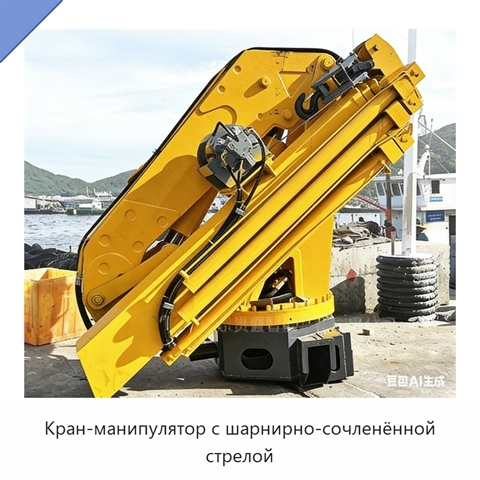 Кран-манипулятор с шарнирно-сочленённой стрелой