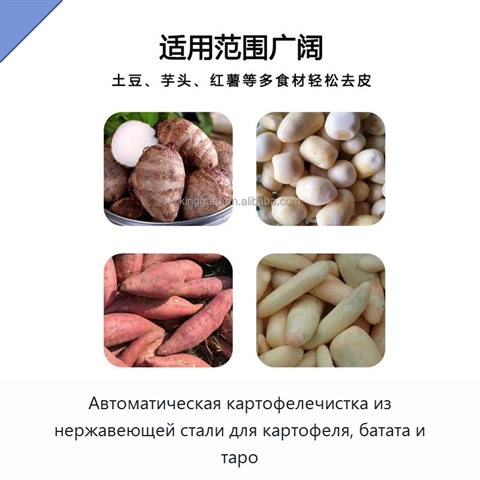 Автоматическая картофелечистка из нержавеющей стали для картофеля, батата и таро