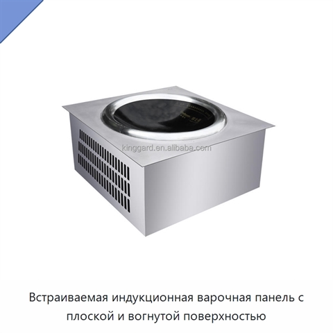 Встраиваемая индукционная варочная панель с плоской и вогнутой поверхностью