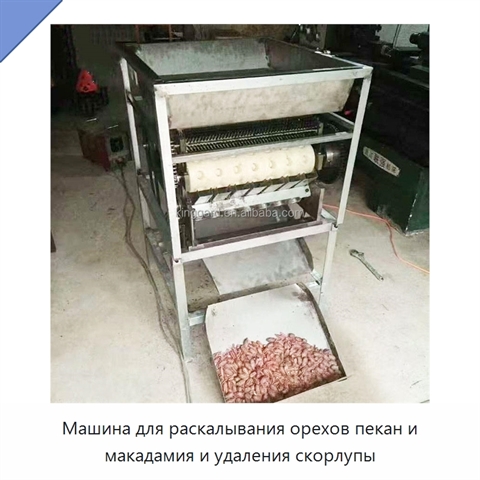 Машина для раскалывания орехов пекан и макадамия и удаления скорлупы